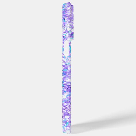 Paarse glitter iriserende glam meisjeshandtekening Case-Mate iPhone case (Achterkant / Rechts)