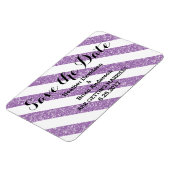 Paarse Glitter Kijk Stripes sparen de Magneet van (Linkerzijde)