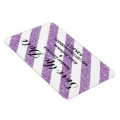 Paarse Glitter Kijk Stripes sparen de Magneet van (Rechterzijde)