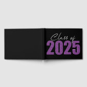 Paarse Glitter Klasse van 2025 Gastenboek (Volledig)