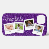 Paarse Glitter kleinkinderen maken het leven groot Case-Mate iPhone Case (Achterkant (horizontaal))