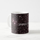 Paarse Glitter Koffiemok (Voorkant links)