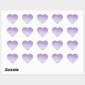 Paarse Glitter Lavendelkleurig Hart Sticker (Vel)