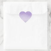 Paarse Glitter Lavendelkleurig Hart Sticker (Tas)