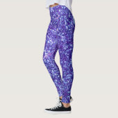 Paarse Glitter-Leggings Leggings (Links)