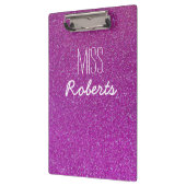 Paarse Glitter-leraar () klembord (Links)