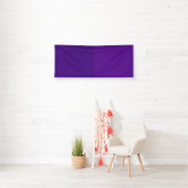 Paarse Glitter Linker Accent Banner – Aanpasbaar (Insitu)