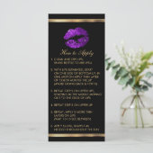 Paarse Glitter Lip Instructies (Staand voorkant)