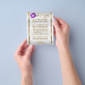 * Paarse Glitter Lip Instructies 2 Flyer (Hand)