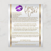 * Paarse Glitter Lip Instructies 2 Flyer (Achterkant)