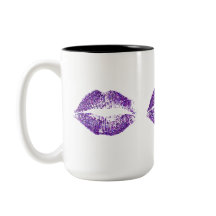 Paarse glitter Lips #2