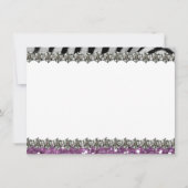 Paarse Glitter look Zebra Persoonlijk Bedankt (Voorkant)