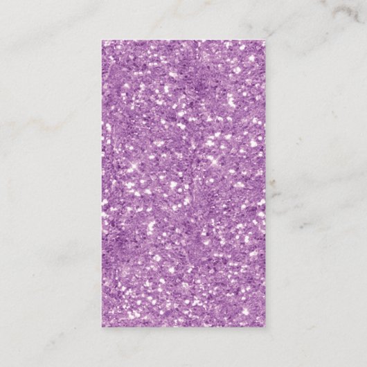 Paarse Glitter Luier Raffle Baby shower behuizing Informatiekaartje (Achterkant)