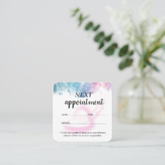 Paarse Glitter Luxe Drip Salon Afsprakenkaartje