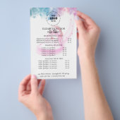 Paarse Glitter Luxe Drip Salon Flyer (Hand)