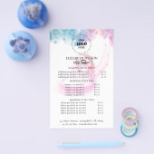 Paarse Glitter Luxe Drip Salon Flyer (Enkel)