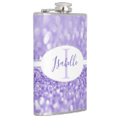 Paarse Glitter-maatkolf Heupfles (Rechts)