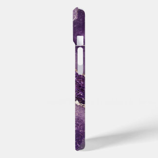 Paarse Glitter Marmeren Hoestelcase iPhone 15 Case