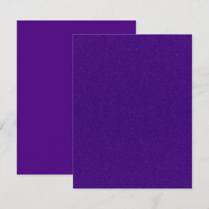 Paarse Glitter & Matte Platte Notitiekaarten – Aan Notitiekaartje
