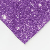 Paarse Glitter Meisje Show Uw Glamours Sparkle Fleece Deken (Hoek)