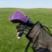 Paarse Glitter Meisje Show Uw Glamours Sparkle Golfheadcover (Insitu)