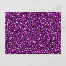 Paarse Glitter Middennacht Briefkaart