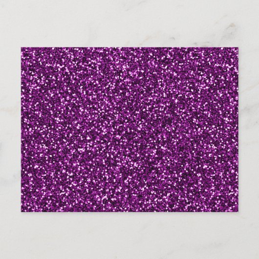 Paarse Glitter Middennacht Briefkaart (Voorkant)