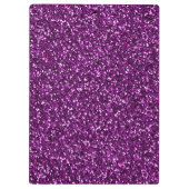 Paarse Glitter Middennacht Klembord (Achterkant)