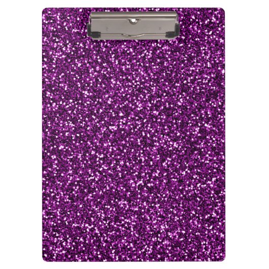 Paarse Glitter Middennacht Klembord (Voorkant)