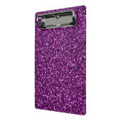 Paarse Glitter Middennacht Mini Klembord (Angled2)