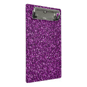 Paarse Glitter Middennacht Mini Klembord (Schuin)