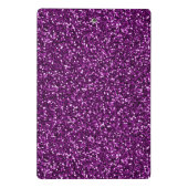 Paarse Glitter Middennacht Mini Klembord (Achterkant)