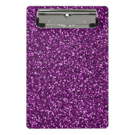 Paarse Glitter Middennacht Mini Klembord
