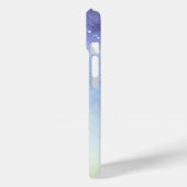 Paarse Glitter Moderne Minimalistische Monogram Case-Mate iPhone Case (Achterkant / Links)