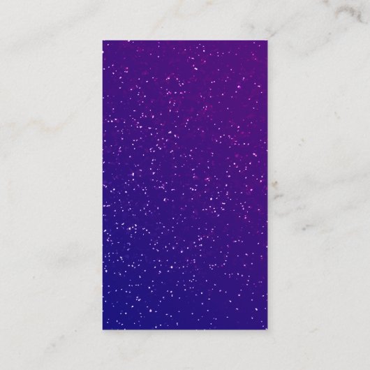 Paarse Glitter | Monogram Visitekaartje (Achterkant)