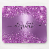 Paarse Glitter Muismat (Voorkant)