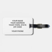 PAARSE GLITTER MUSTACHE POLKA DOTS BAGAGELABEL (Achterkant horizontaal)