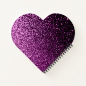 Paarse glitter naam meisje notitieboek (Achterkant)