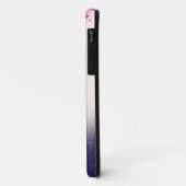 Paarse Glitter Ombre Diamanten Case-Mate iPhone Case (Achterkant/links)
