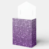 Paarse Glitter Ombre Look Bedankdoosjes (Geopend)