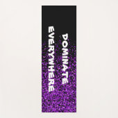Paarse glitter op zwart domineren overal | yogamat (Voorkant)