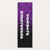 Paarse glitter op zwart domineren overal | yogamat (Achterkant)