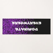 Paarse glitter op zwart domineren overal | yogamat (Voorkant (horizontaal))