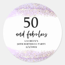 Paarse Glitter Paarse 50e Verjaardagsfeest 