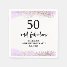 Paarse Glitter Paarse 50e Verjaardagsfeestje 