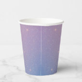 Paarse Glitter Paper cup Papieren Bekers (Rechts)