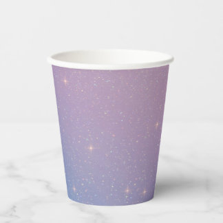 Paarse Glitter Paper cup Papieren Bekers