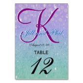 Paarse Glitter Patio Lantern Confetti Glam Glow Kaart (Achterkant)