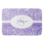 Paarse Glitter personaliseert de Bath Mat (Voorkant)