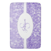 Paarse Glitter personaliseert de Bath Mat (Voorkant Verticaal)